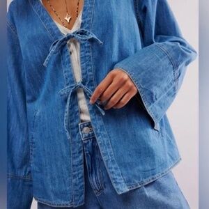 Free People Tie-Front Jacket